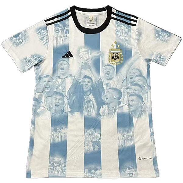 Argentina special jersey campeon mundial uniform men's soccer kit football sport t-shirt 2022-2023